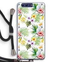 Gele kuif: Honor 9 Transparant Hoesje met koord