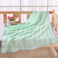 Kleur strip katoen baby handdoek grootte: 110x110cm (groen) Kleur strip katoen baby handdoek grootte: 110x110cm (groen)