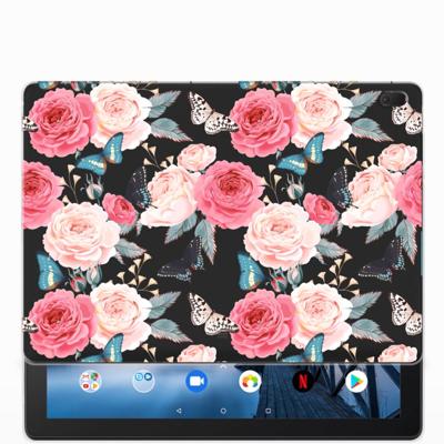 Lenovo Tab E10 | Siliconen hoesje | Butterfly Roses Lenovo Tab E10 | Siliconen hoesje | Butterfly Roses