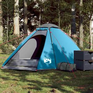 VidaXL Koepeltent 4-persoons waterdicht blauw
