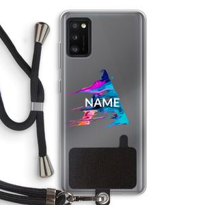 Abstract Spectrum: Samsung Galaxy A41 Transparant Hoesje met koord