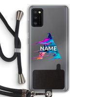 Abstract Spectrum: Samsung Galaxy A41 Transparant Hoesje met koord