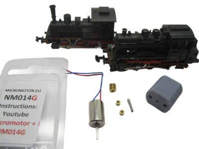 micromotor NM014G ombouwset voor minitrix BR 89, T3