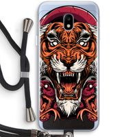 Tiger and Rattlesnakes: Samsung Galaxy J3 (2017) Transparant Hoesje met koord