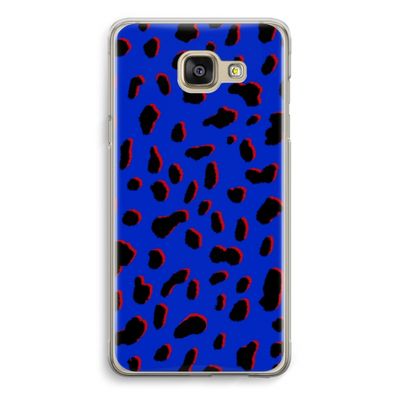 Blue Leopard: Samsung Galaxy A5 (2016) Transparant Hoesje