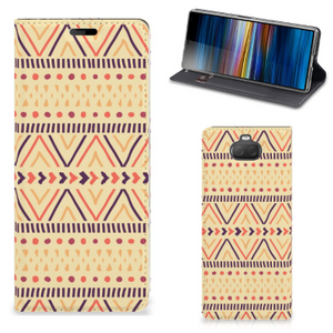 Sony Xperia 10 Hoesje met Magneet Aztec Yellow