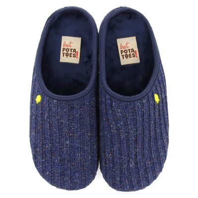 Hot Potatoes Pantoffels Leonding 64668 Blauw maat