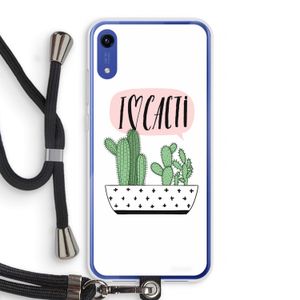I love cacti: Honor Play 8A Transparant Hoesje met koord