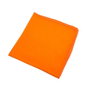 Doek van biologische zijde, oranje Maat: l 87 x b 87 cm