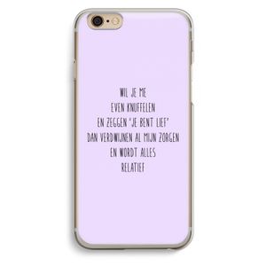 Relatief: iPhone 6 / 6S Transparant Hoesje