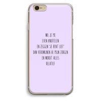Relatief: iPhone 6 / 6S Transparant Hoesje