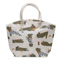 Bertrand de Franse Bulldog Jute Strandtas