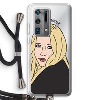 Mary Kate: Huawei P40 Pro Plus Transparant Hoesje met koord