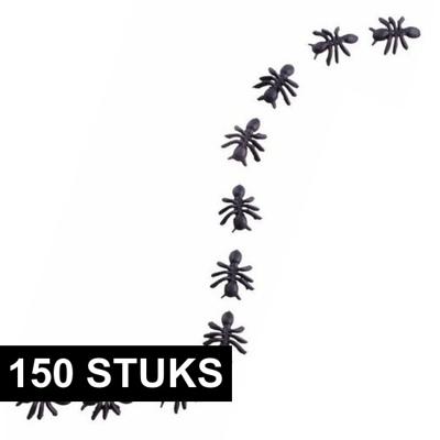 Namaak mieren van 1,5 cm - Kunststof - 150x stuks - Halloween - Horror decoratie