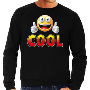 Cool emoticon fun trui heren zwart 2XL (56)  -