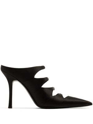 Alexander Wang mules Lolita 105 mm à bout pointu - Noir