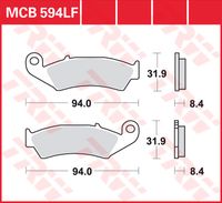 TRW Remblokken, en remschoenen voor de moto, MCB594 Allround organisch - thumbnail