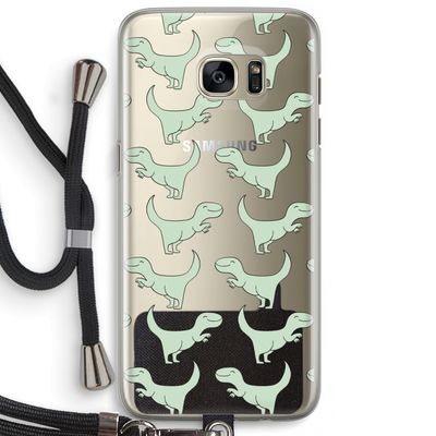Dinos: Samsung Galaxy S7 Edge Transparant Hoesje met koord