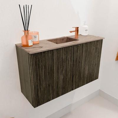 Toiletmeubel Mondiaz Joya Dlux | 70 cm | Meubelkleur Shadow | Faye wastafel Arena Wasbak Midden | 1 kraangat