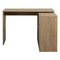 Leen Bakker - Hoekbureau Lucca - Eikenkleur - 75x112x99 Cm - MDF - Beige#Bruin