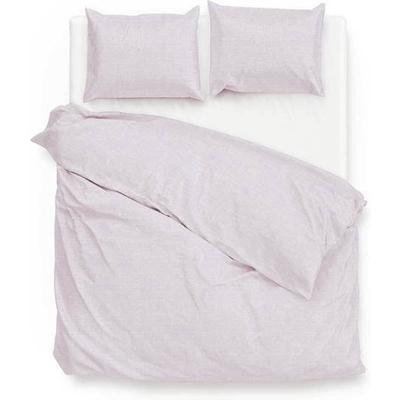 Dekbedovertrek Katoen Lino Grey Lilac Effen 240x200 Cm Zo!Home - Dekbed-Discounter.nl