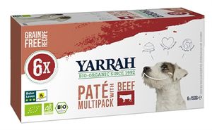 YARRAH DOG ALU PATE MULTIPACK BEEF / CHICKEN 6X150 GR