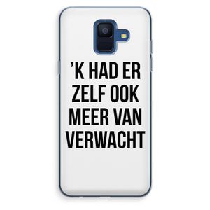 Meer verwacht: Samsung Galaxy A6 (2018) Transparant Hoesje