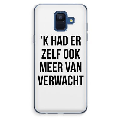 Meer verwacht: Samsung Galaxy A6 (2018) Transparant Hoesje