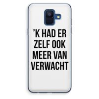 Meer verwacht: Samsung Galaxy A6 (2018) Transparant Hoesje