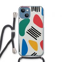 Illustratieve pop 1: iPhone 13 mini Transparant Hoesje met koord Illustratieve pop 1: iPhone 13 mini Transparant Hoesje met koord