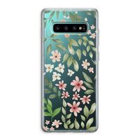 Botanical sweet flower heaven: Samsung Galaxy S10 Plus Transparant Hoesje