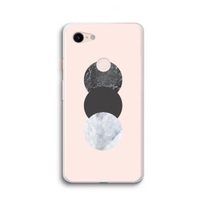 Marmeren cirkels: Google Pixel 3 XL Transparant Hoesje