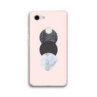 Marmeren cirkels: Google Pixel 3 XL Transparant Hoesje