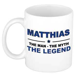 Matthias The man, The myth the legend cadeau koffie mok / thee beker 300 ml