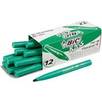 BIC visa color kleurstiften, lijndikte 3 mm, mid groen, 12 stuk/ 1 doos