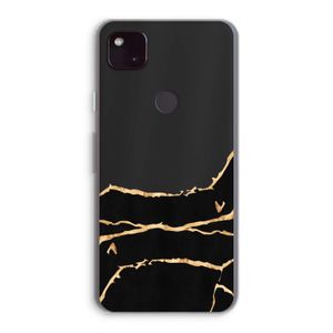 Gouden marmer: Google Pixel 4a 5G Transparant Hoesje