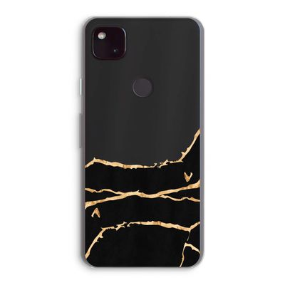 Gouden marmer: Google Pixel 4a 5G Transparant Hoesje