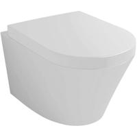 Wiesbaden Vesta Wandcloset Glans Wit met Softclose Quick Release Toiletzitting