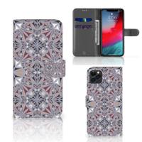 Apple iPhone 11 Pro Max | Bookcase | Flower Tiles Apple iPhone 11 Pro Max | Bookcase | Flower Tiles