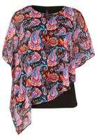 Yoek Tuniek asymmetrisch PAISLEY | Zwart | Maat 58/60