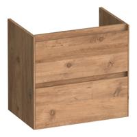 Brauer Inspire - Onderkast Ondiep - 60 cm - met 2 Softclose Lades Greeploos en 1 Sifon Uitsparing - Chateau
