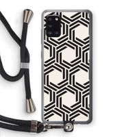 Geometrisch patroon: Samsung Galaxy A31 Transparant Hoesje met koord