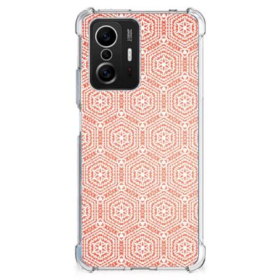 Xiaomi 11T | 11T Pro Doorzichtige Silicone Hoesje Pattern Orange Xiaomi 11T | 11T Pro Doorzichtige Silicone Hoesje Pattern Orange