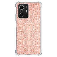 Xiaomi 11T | 11T Pro Doorzichtige Silicone Hoesje Pattern Orange