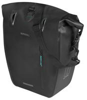 Enkele fietstas Basil Rivo L tarpaulin MIK 25-31L 14 x 28 x 43 cm - zwart