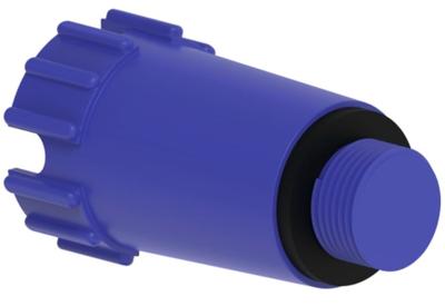 Kirchhoff Kunststof constructieplug, blauw, 1/2", niet drukbestendig - 98913503