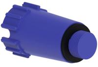 Kirchhoff Kunststof constructieplug, blauw, 1/2", niet drukbestendig - 98913503