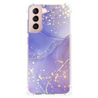 Back Cover voor Samsung Galaxy S21 FE Watercolor Paars