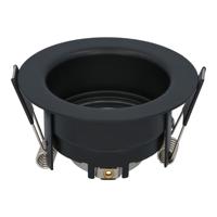 Mari - LED Inbouwspot - Verzonken armatuur - Diameter 85mm - GU10 Fitting incl. lamphouder - IP65 voor badkamer en buiten - Rond - Zwart