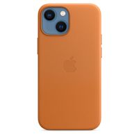 Apple origineel Leather MagSafe Case iPhone 13 Mini Golden Brown - MM0D3ZM/A - thumbnail